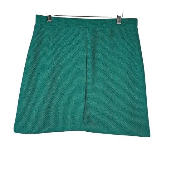 St. Patty's Day Green A-Line Skirt H&M Med 100% Polyester Knee Length Stylish & - Picture 8 of 9